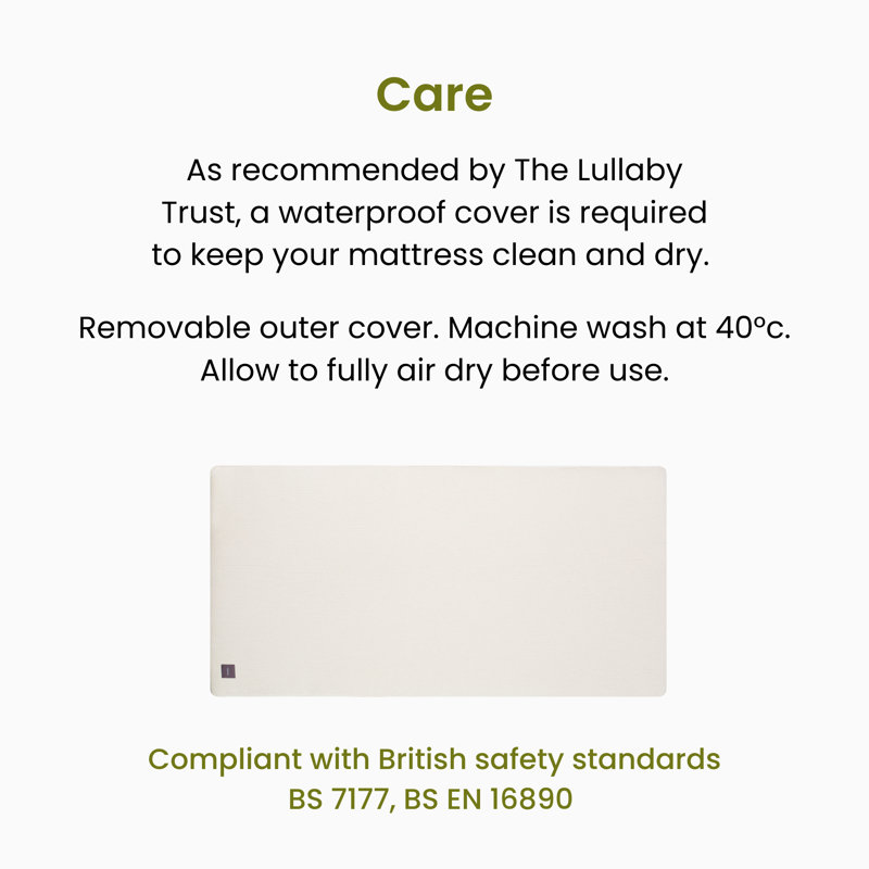 Natural Cot Mattress, 60 x 120cm
