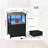  24" H Nightstand with Charging Station and LED Lights, 3-Drawer End Table with USB Ports-446537795