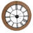 30" Farmhouse Bamboo Wall Clock
