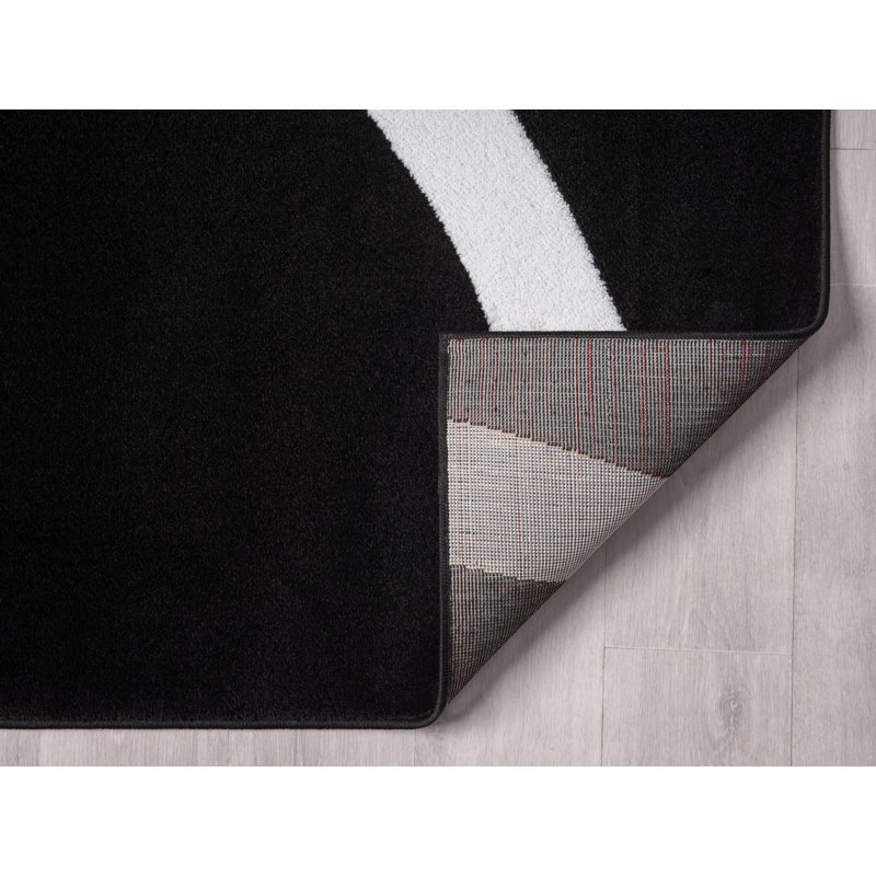 Tapis rouge / noir Fordbridge, Tapis de couloir 2 pi x 5 pi