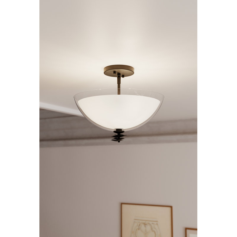 Elowen 15" 3-Light Semi-Flush Mount