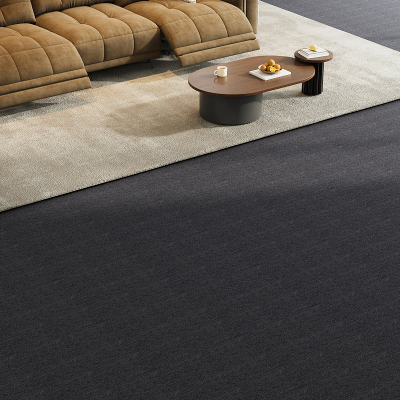 50cm W x 50cm L Textured Cut And Loop Mounting / Installation Required Polypropylene Plastic Carpet Tile