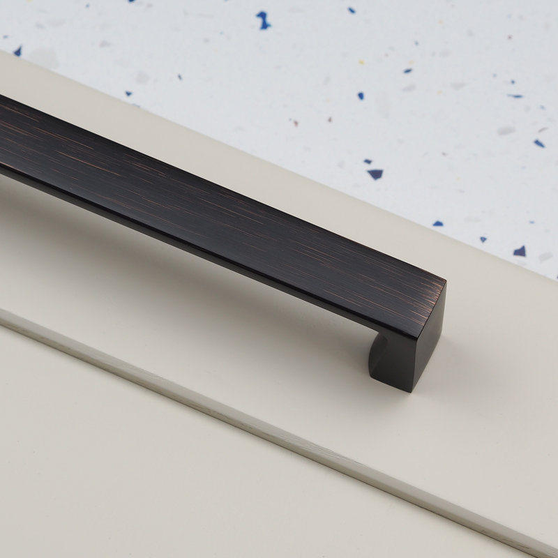 160mm Antique Copper Square D Handle