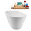 1369.1mm x 754.4mm Soaking Acrylic Bathtub-1802183127