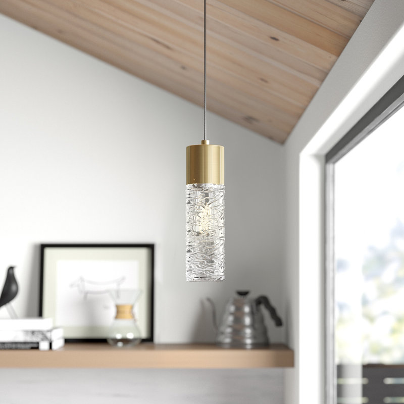 Ailynn 1 - Light LED Pendant, Gold