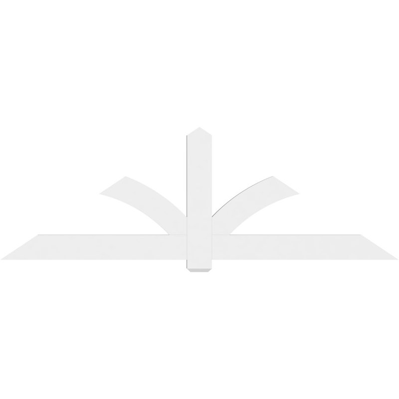 Support pour pignon en PVC Redmond, H 32 po x l 96 po (pas : 8/12), P 2 po x F 6 po