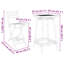 2 - Person Bamboo Patio Dining Set with Square Table