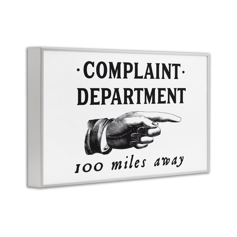 Plaignant pointant l'art de la giclée par lettré et doublé, Estampe numérique encadrée blanc bord de mer, H 16 po x l 24 po