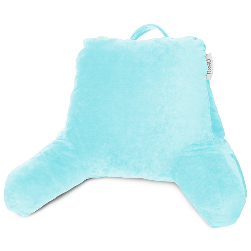 Coussin de lecture Nestl, H 17 po x l 31 po x P 12 po, Bleu clair bébé