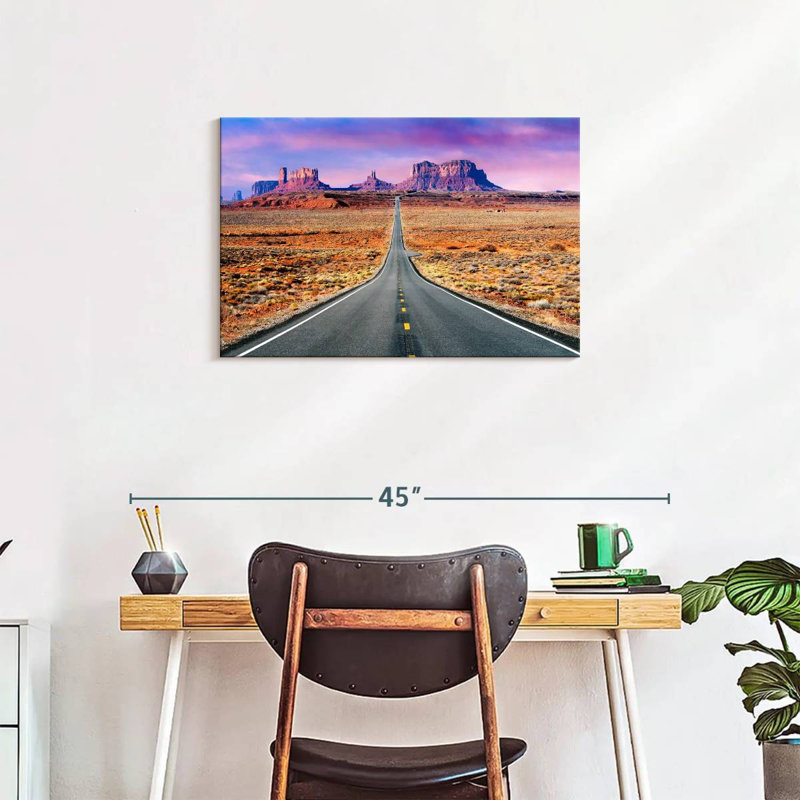 Mehar Road To Monument Valley Sunset, 20" H x 30" W