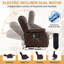 Power Lift Recliner Chair Dual Motor, Electric Leather Recliner for Elderly with Heat and Massage-256013572