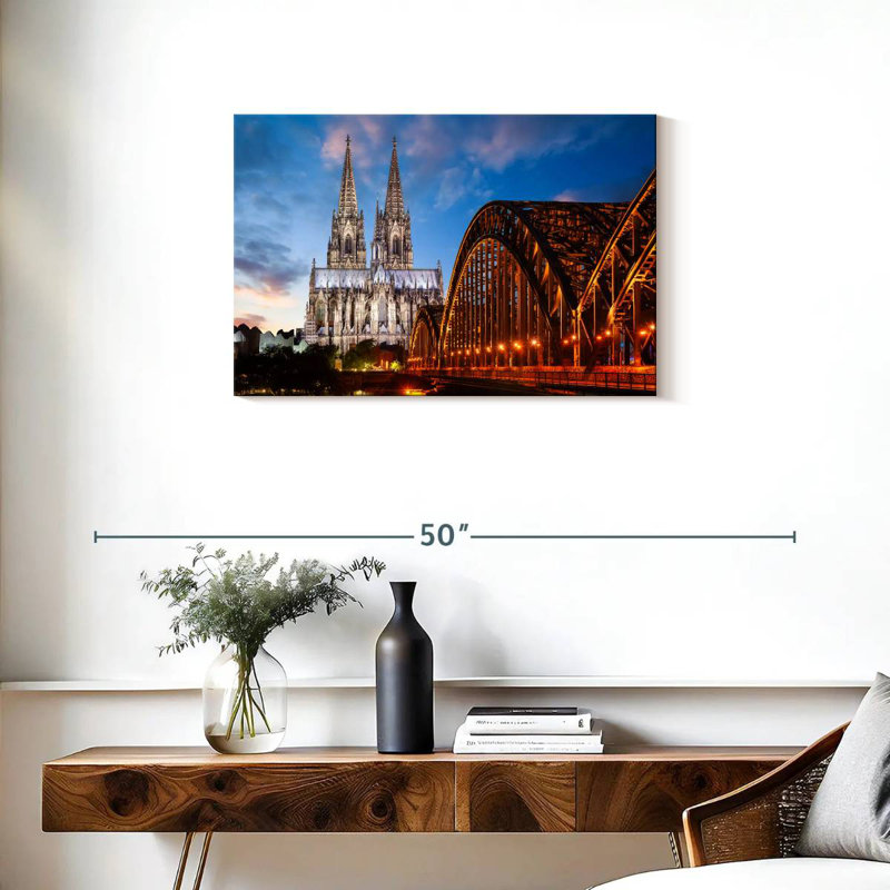 Cologne City At Dusk