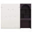 Lit escamotable avec armoire arquée, DEL intégrée, tiroir, cadre de lit mural pliable, plusieurs compartiments de présentation ouverts-133408619