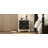 Elegant High Gloss Nightstand With Metal Handle-138913787