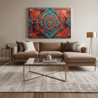 Art mural sur toile rose du sud-ouest 227