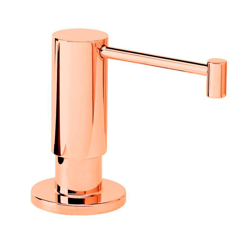 Contemporary Soap/Lotion Dispenser, Polished Copper