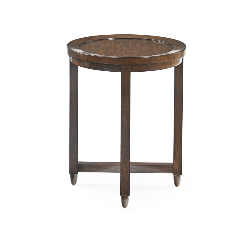 Solid Wood Tray Top End Table