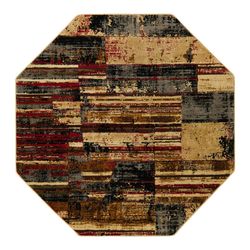 Knowle Geometric Indoor Rug, Octagon 5'3"
