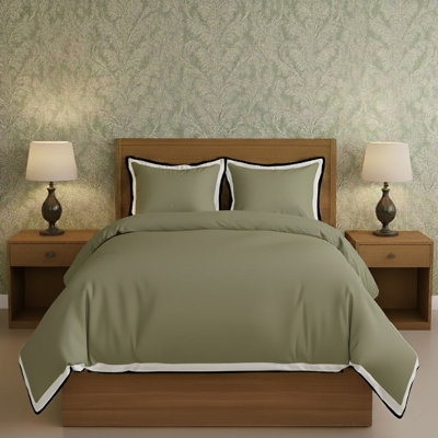 White Border Frame Duvet Cover Set