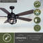Ventilateur de plafond à DEL intégré 54 "Gil-2010793369