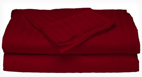 Sateen Sheet Set, Burgundy