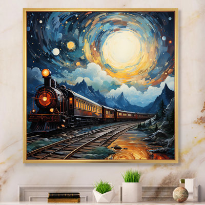 Hammersdale - train jaune, train cosmique - impression