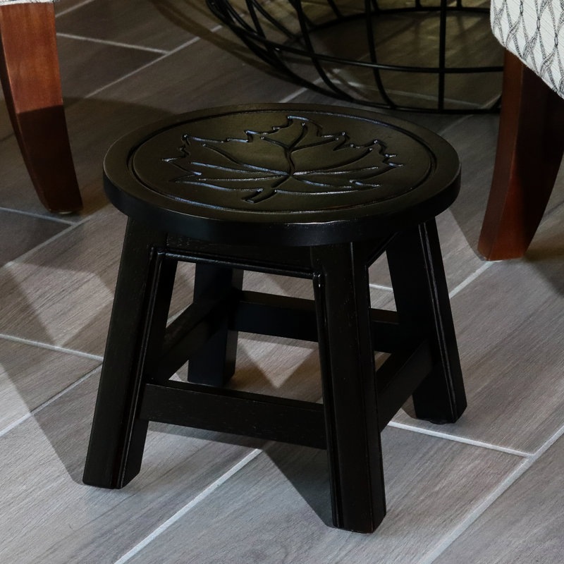 Modern Ottoman Queen Floral, Queen, Black