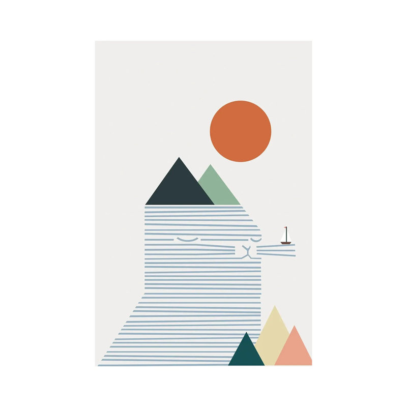 «Cat Landscape» par Lim Heng Swee, impression sur toile tendue, H 12 po x l 8 po x P 0,75 po