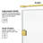 56-61" W x 76" H Frameless Single Pivot Shower Door with Clear Tempered Glass, Shatter-Resistant Film & Installation Hole Locator-129047534