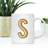 Custom Monogram Initial Coffee Mug Gift Letters A-Z, Color Block Custom 11Oz Ceramic Coffee Mug, 1-Pk-70924159