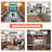 3 Tier Kitchen Island Kitchen Storage Kitchen Counter With Large Storage Space Thick Board Top Solid Structure For Kitchen Coffee Shop Restaurant Living Room Dinning Room,Brown