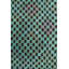 Tapis unique turquoise / gris anthracite / rose 5 pi 3 po x 9 pi Jijim