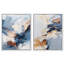 A Symphony in White I & II, ensemble de décorations murales imprimées en acrylique encadrées par Art Remedy, cadre doré, 16 x 20-135309557-135309547