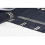 Sameer Geometric Handmade Tufted Wool Navy/Sand Area Rug-1315482853