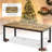 78.7" Industrial Dining Table for 6-8, Large Rectangle Kitchen Table with Sturdy Metal Legs, Round Corners, Wooden Dinner/Conference/Writing Desk for Dining Room, Living Room-355437913-355437912
