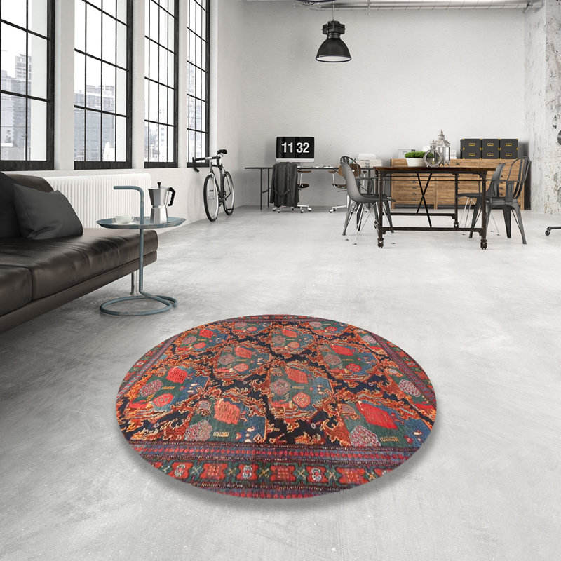 Oriental Indoor Rug, Round 3'