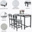 3 Pieces Dining Table Sets, With Fixed Table