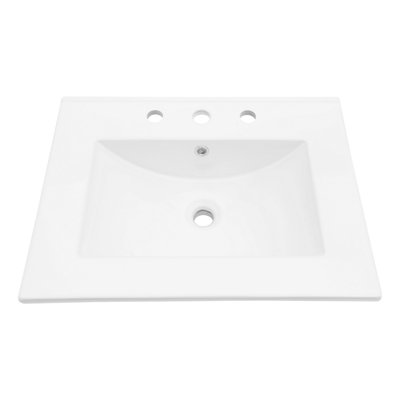 Rectangular Single Sink With Overflow
