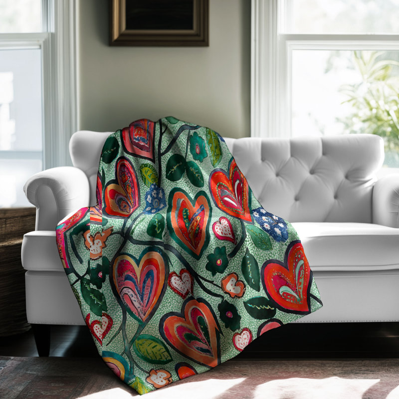 Bright Love Symphony Throw Blanket, 60" W x 80" L