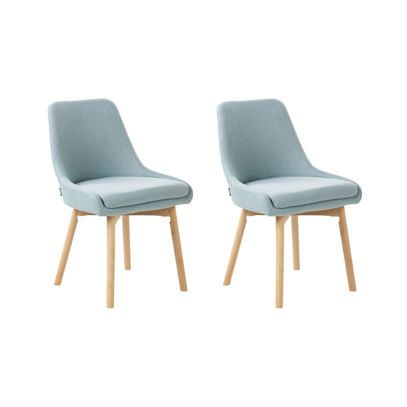 Set of 2 Dining Chairs MELFORT II Fabric , Blue