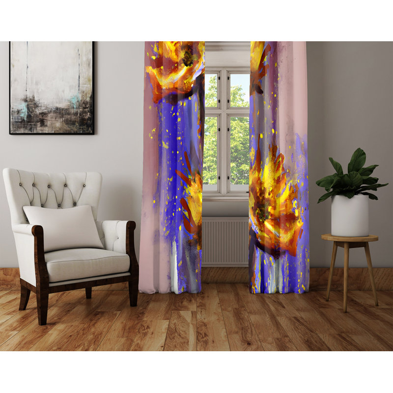 Rideau en polyester Anaiis, L 20 po x L 61 po