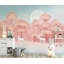 Papier peint texturé amovible rose-433910881