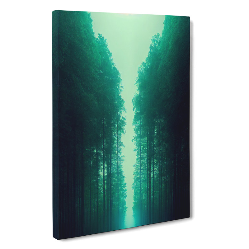 The Forest Tunnel - Wrapped Canvas Print, 76cm H x 50cm W x 3cm D