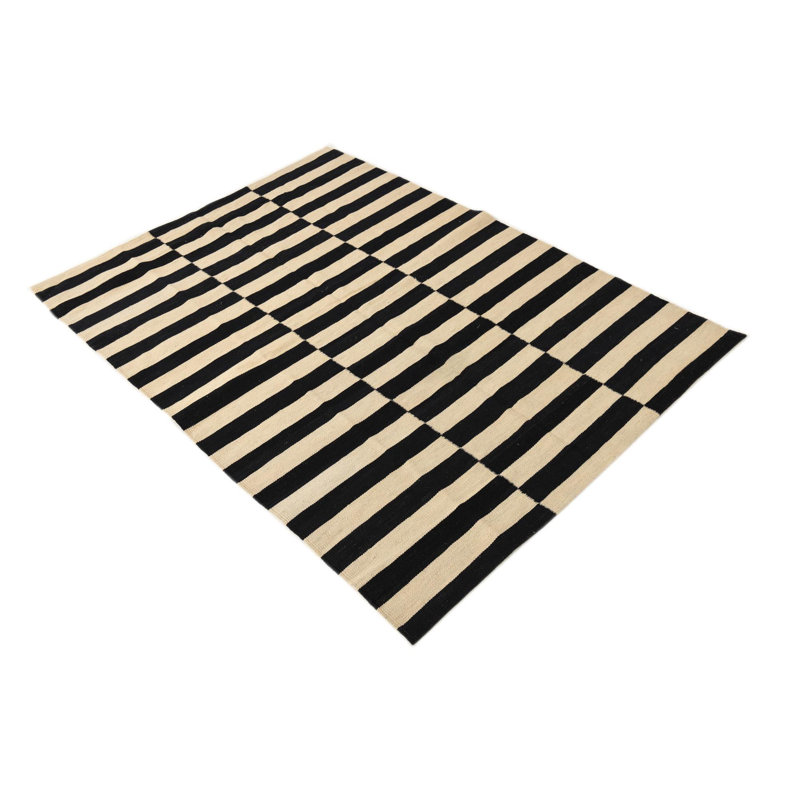 Tapis noir et blanc Jaylen