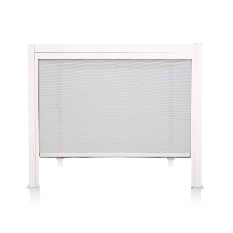 Écran 111 en aluminium pour pergola, Blanc, 10 pi