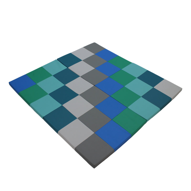 Tapis d'activité pour tout-petits 4 plis SoftScape, Vert/bleu