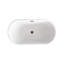 Baignoire 59 po en blanc brillant avec bordure 59 po-105508666