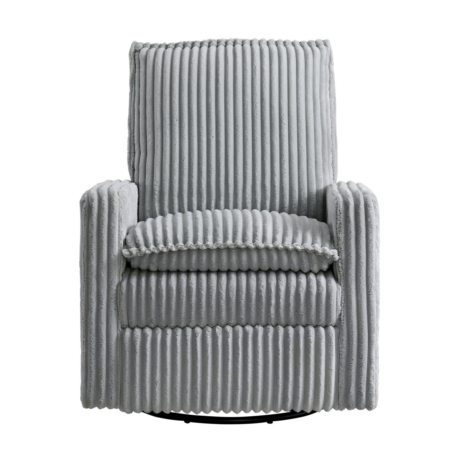 Uptown Swivel Glider, Ash Gray Corduroy