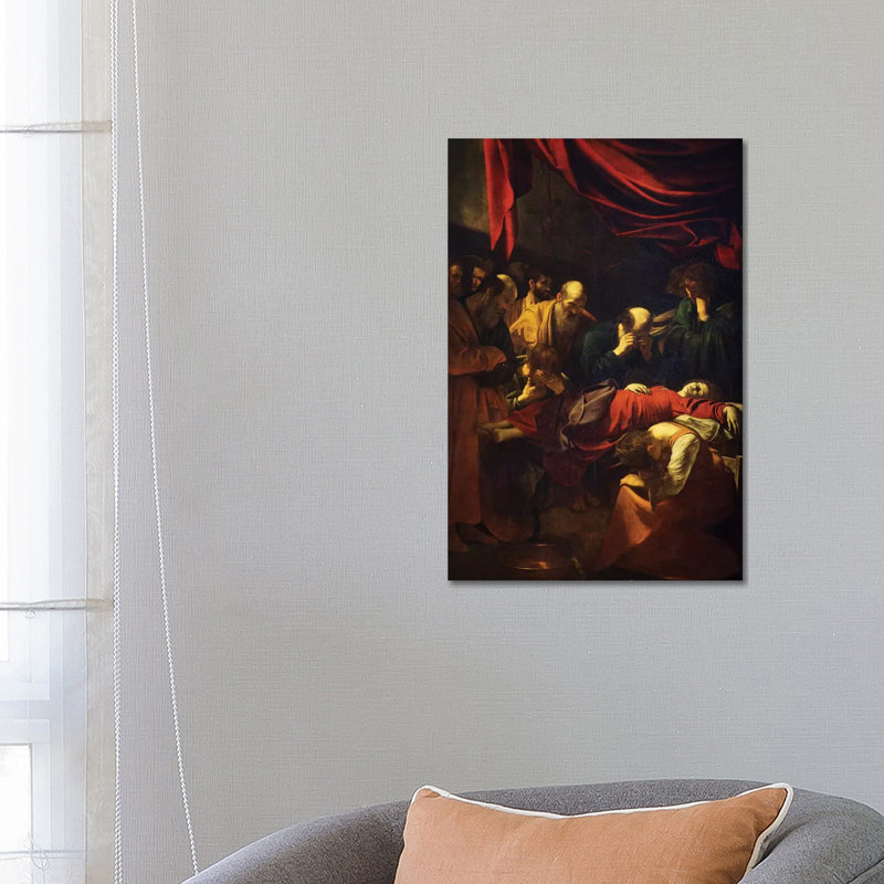 The Death Of The Virgin, 1601-06 by Michelangelo Merisi Da Caravaggio - Wrapped Canvas Painting