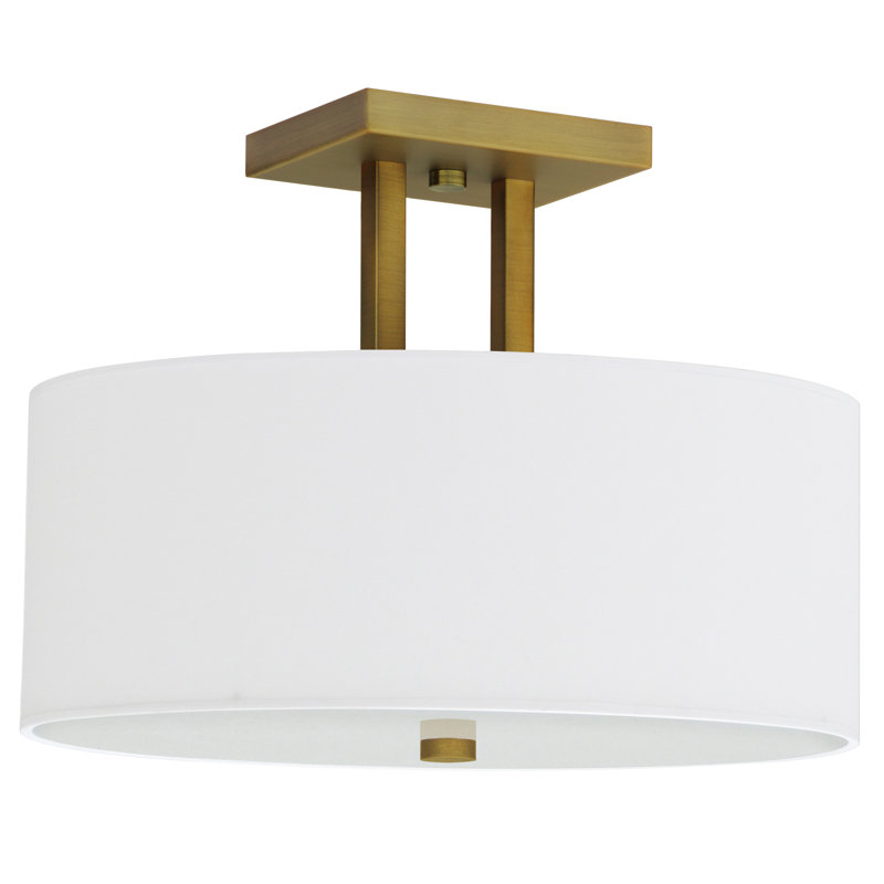 Plafonnier semi-encastré 3 lumières 15 po